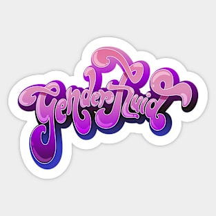 Genderfluid - LGBTQ+ Pride! Sticker